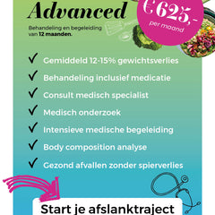 Tarieven | Afslanktraject | GLP-1 | Advanced